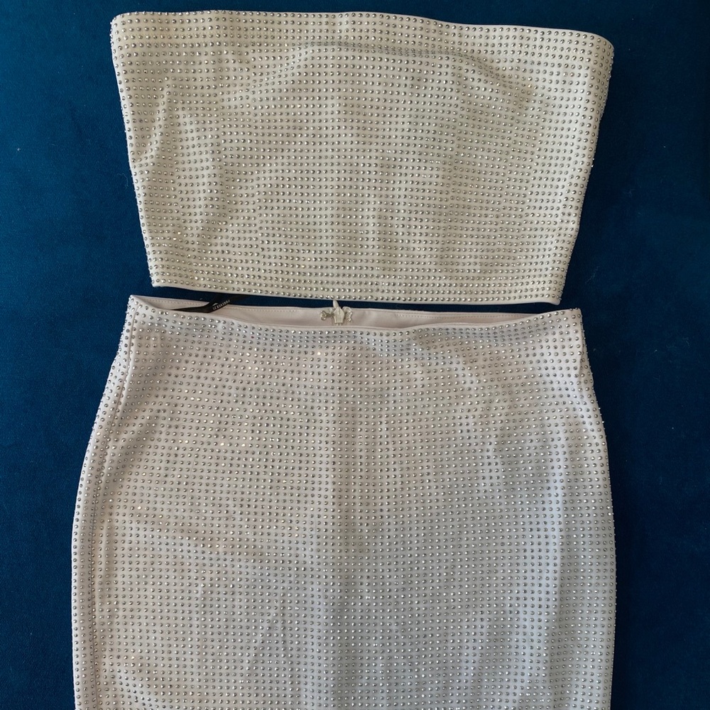 Sequin strapless set!